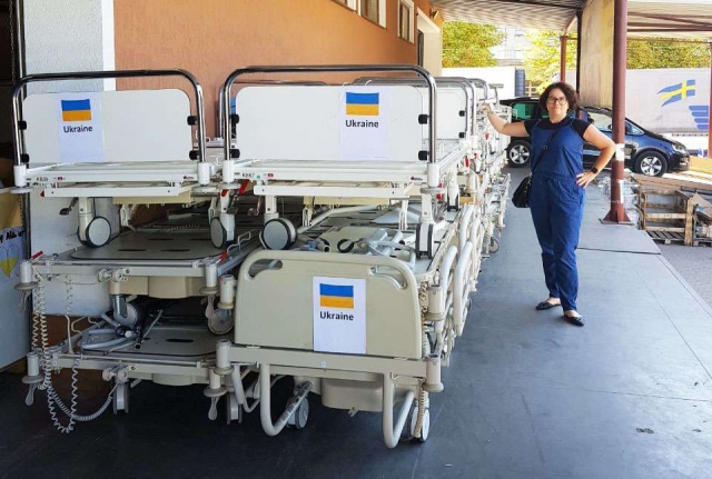 Another shipment of medical beds was delivered to Ukrainian hospitals by Austrian volunteers