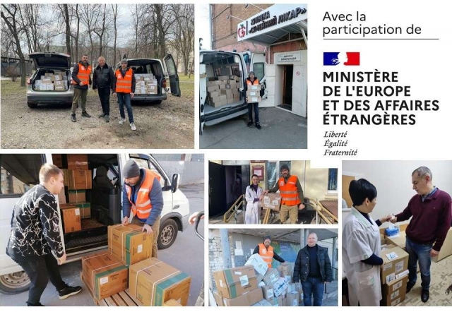 Help from France to Zaporizhzhia medical institutions in extreme war conditions