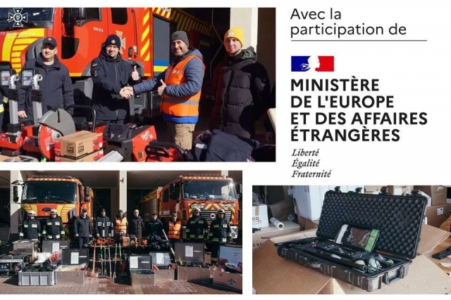 Help for Zaporizhzhia rescuers from the people of France