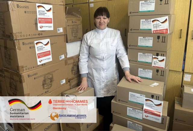 Золочівська лікарня на Харківщині отримала партію медобладнання та витратних матеріалів