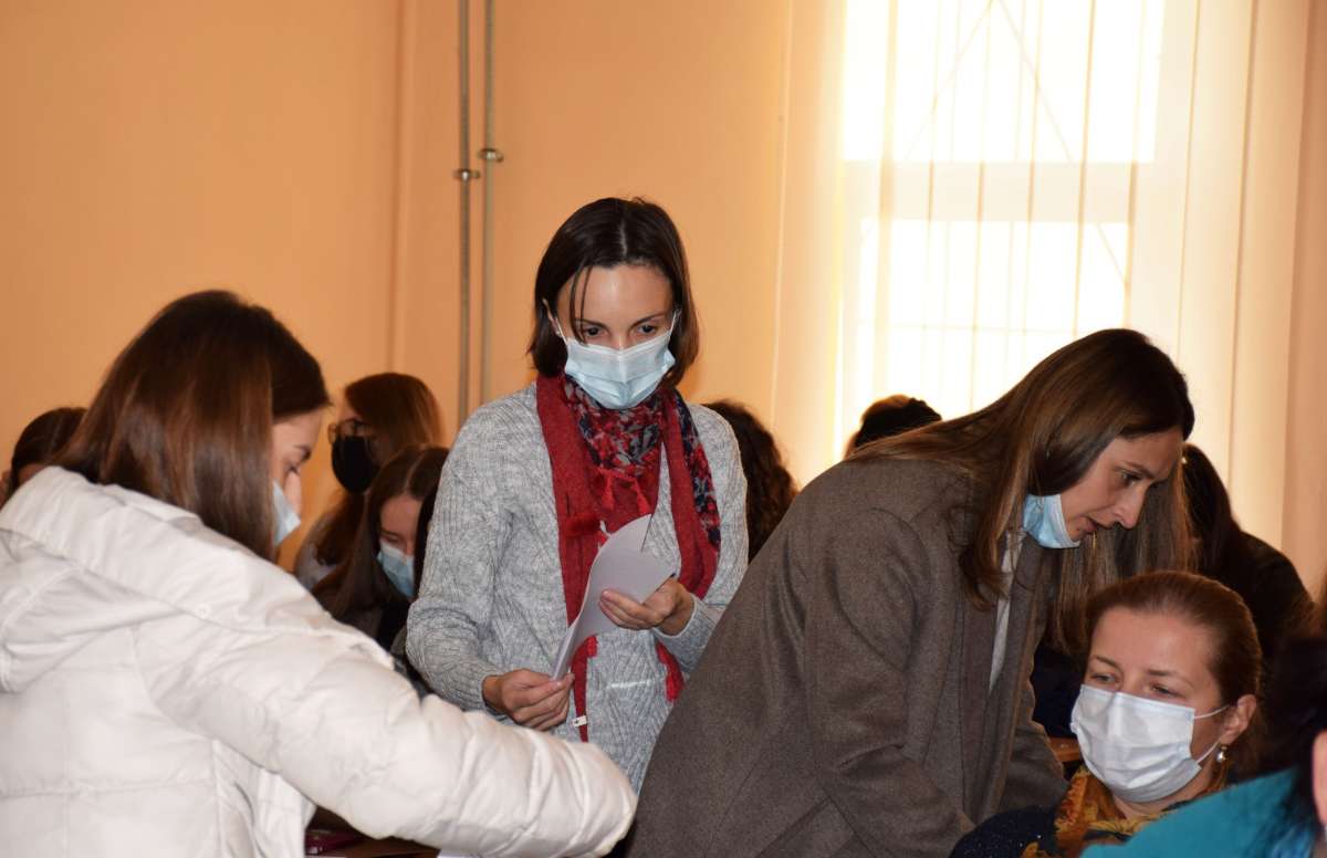 On the first day of training, we talked about special education with Swiss specialists at UzhNU