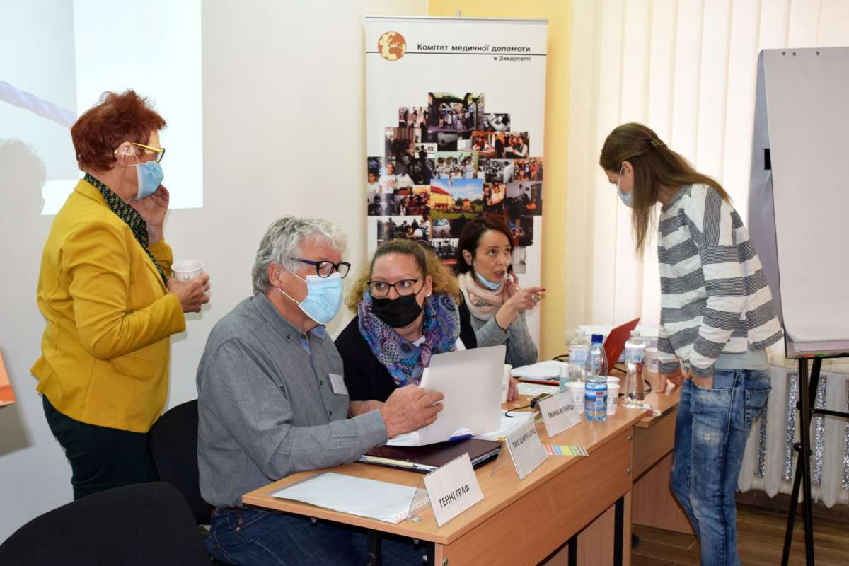 On the first day of training, we talked about special education with Swiss specialists at UzhNU