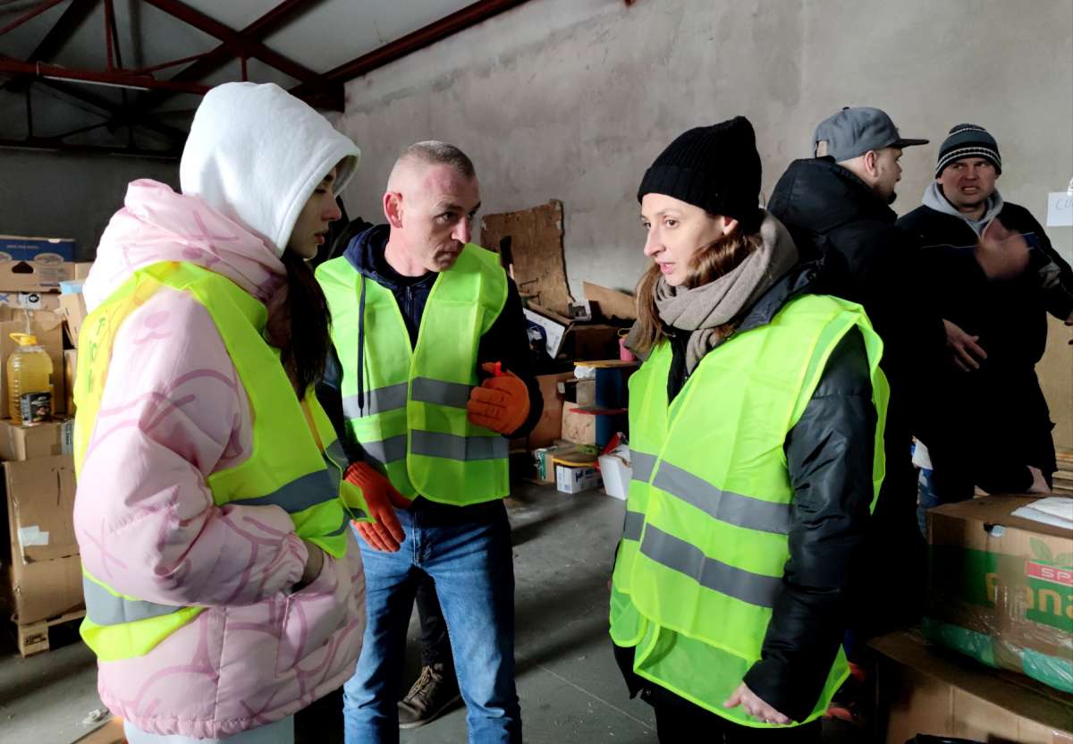 The first humanitarian cargo were sent to different parts of Ukraine