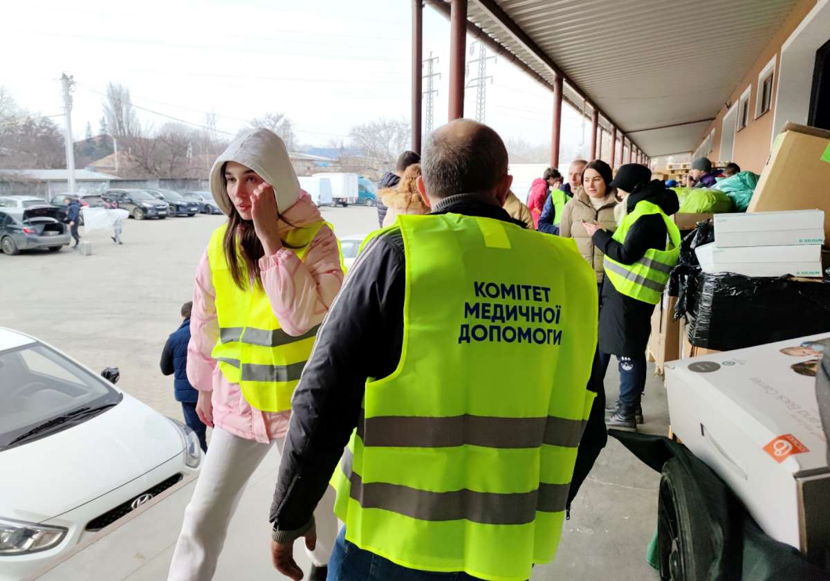 The first humanitarian cargo were sent to different parts of Ukraine